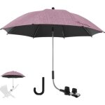 Ombrelle universelle pour poussette et landau anti uv 50 + diamtre 85cm avec une poigne parapluie - ...