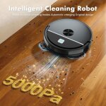 Omeser 5000pa aspirateur - balai robotis� � aspiration puissante commande intelligente robot nettoyeur ...