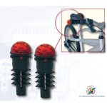 Eclairage pour cycle on bike paire de lumi�res led pour poign�es et guidons de v�lo