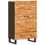 ?on sale) buffet bahut - meuble de rangemnt pour salon / cuisine - de rangement avec stockage marron ...