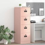 ?on sale)cabinet de dossier - caisson de bureau - meuble de rangement avec tiroir 2 pcs rose 44x50x106. ...