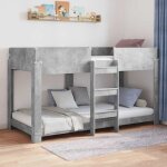 (on sale)cadre de lit / lit superpos� pour enfants simple - pour adulte ou enfant - avec matelas gris ...