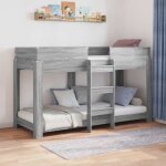 (on sale)cadre de lit / lit superpos� pour enfants simple - pour adulte ou enfant - avec matelas gris ...