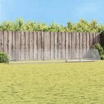 ?on sale)cage � poules - enclos � poules poulailler avec enclo argent 650x100x85 cm acier galvanis� @fr(869409 ...