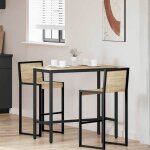 (on sale)table de salle � manger / table de repas - contemporain - ch�ne sonoma 100 x 50 x 905 cm @fr(36586) ...