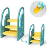 Onasti marchepied pour enfants marchepied r�glable en hauteur en trois �tapes pour b�b� main courante ...