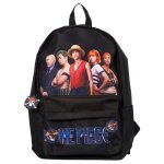 One piece sac � dos officiel double compartiment poche avant - luffy zoro