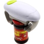 Ouvre bocal automatique - one touch - multifonction - ergonomique - blanc - piles aa