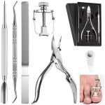 Ongles incarn�s6pcs manucure p�dicure professionnel en inoxpince lime excavateur � ongles pousse - cuticules ...