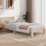 (onsale)bon sommeil? luxus - lit grand adulte - cadre de lit bois massif 90x190 cm simple®4751 (onsale)bon sommeil? luxus - lit grand adulte - cadre de lit bois massif 90x190 cm simple®4751