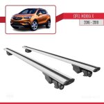 Porte - bagages de toit - opel - mokka x 2016 - 2019 - aluminium - verrouillable - gris