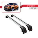 Compatible avec opel mokka x 2016 - 2020 barres de toit ace - 2 railing porte - bagages de voiture gris ...