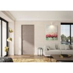 Optimum bloc porte ajustable dcor chne taupe verone - 204 x 83 cm droit