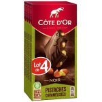 Cote dor - 4 tablettes de chocolat noir aux pistaches caramlises - (4x180g)