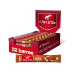 Côte dor - présentoir de 32 barres - barre de chocolat au lait et noisettes entières - cacao 100% durable ... Côte dor - présentoir de 32 barres - barre de chocolat au lait et noisettes entières - cacao 100% durable ...