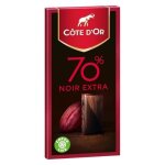 Cte dor - tablette de chocolat fin noir 70% 100g - lot de 4