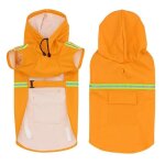 Orange - m - vtements impermables pour chiens manteau de pluie lumineux pour petits chiens chihuahua ...