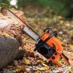 Orange tron�onneuse thermique - 45cm 52cc avec 2 cha�nes