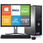 Ordinateur de bureau dell optiplex 780 dual core 4 go ram 1to disque dur avec cran 17 poucespc de bureau ...