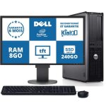 Ordinateur de bureau dell optiplex 780 intel dual core 8go ram 240go disque dur ssdecran ordinateur 22 ...