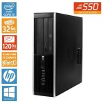 Ordinateur de bureau hp elite 8100 core i5 32 go ram 120 go disque dur ssd pc de bureau reconditionnw10 ...
