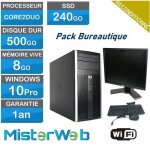 Ordinateur avec ecran clavier souris - ssd 240go - hdd 500go - ram 8go - windows 10 - wifi Ordinateur avec ecran clavier souris - ssd 240go - hdd 500go - ram 8go - windows 10 - wifi