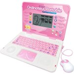 Ordinateur �ducatif bilingue ordinateur enfant - 130 jeux anglais fran�ais - rose