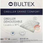 Oreiller - bultex - grand confort - 65x65 cm - moelleux - antibactérien - lavable à 30° Oreiller - bultex - grand confort - 65x65 cm - moelleux - antibactérien - lavable à 30°