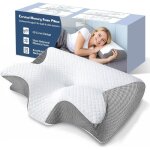 Oreiller ergonomique cervical en mousse � m�moire de forme ? coussin orthop�dique 60�35�7. 5 / 11. 5 ...