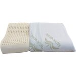Oreiller latex ergonomique et orthopédique 70x40 h12cm - déhoussable par zip Oreiller latex ergonomique et orthopédique 70x40 h12cm - déhoussable par zip