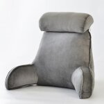 Oreiller de lecture avec accoudoirs ? coussin cale - dos ergonomique portable pour lit canap� et fauteuil ...