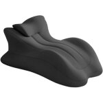 Oreiller de lecture couch� - dok - housse amovible - soutien de poitrine - gris fonc� - 58x38x23 cm - ...