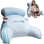 Oreiller de lecture pour lit adulte - oreillers de dos au design mignon 2 en 1 coussin de canap multifonction ...
