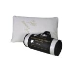 Oreiller de luxe en bambou queen 50x76cm herzberg hg5076bm - blanc