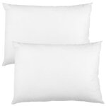Oreiller matelass� en microfibre 50x70 cm ? coussin de garnissage blanc - ensemble de 2 pi�ces