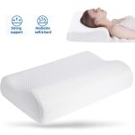 Oreiller ergonomique - mémoire de forme - fibre de bambou - lavable - 50x30x10 / 7cm - confort ferme Oreiller ergonomique - mémoire de forme - fibre de bambou - lavable - 50x30x10 / 7cm - confort ferme