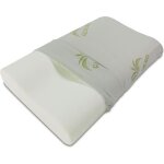 Oreiller mousse à mémoire de forme modèle orthopédique cervical - 40x70cm - déhoussable Oreiller mousse à mémoire de forme modèle orthopédique cervical - 40x70cm - déhoussable