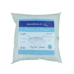 Alpes blanc - oreiller en plumes 65x65 cm ? enveloppe antiacariens ? fabriqu en france ? moelleux et ...