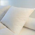 Oreiller - plumes - 65x65 cm - ferme - blanc - canard