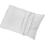 Oreiller - toison dor - memotec - confort souple - 60x60cm - blanc
