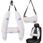 Oreiller de voyage - enfant - appui - tte de voiture - design en h - tissu respirant - lavable