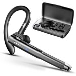 Oreillette bluetooth sans fil 180h de veille hd antibruit micro mains libres ecouteur bluetooth 35h de ...