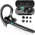 Oreillette bluetooth sans fil v5. 3 90h main libre bluetooth oreillette avec dual micro cvc8. 0 / enc ...