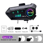 Oreillette bluetooth - yp10 - casque de moto - intercom 2 coureurs - autonomie 160h - ipx6 tanche