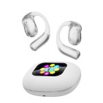 Oreillette open - ear sans fil �cran tactile lcd couleur bluetooth 5. 4 son hifi 3 fr�quences �tui de ...