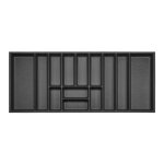 Orga - box 3 range - couverts profondeur : 473 x largeur : 1091 mm anthracite avec structure canvas pour ...