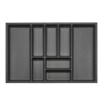 Orga - box 3 range - couverts profondeur : 473 x largeur : 691 mm anthracite avec structure canvas pour ...
