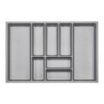 Orga - box 3 range - couverts profondeur : 473 x largeur : 691 mm gris argenté avec structure canvas ... Orga - box 3 range - couverts profondeur : 473 x largeur : 691 mm gris argenté avec structure canvas ...