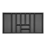 Orga - box 3 range - couverts profondeur : 473 x largeur : 891 mm anthracite avec structure canvas pour ...