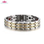 Organgonfand bijoux bracelet homme - acier au titane quatre en un magnétique aimant - bracelet homme ... Organgonfand bijoux bracelet homme - acier au titane quatre en un magnétique aimant - bracelet homme ...